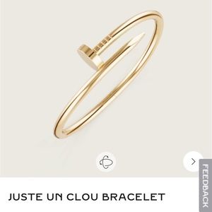 SOLD!!! Cartier Juste Un Clou SIZE 16